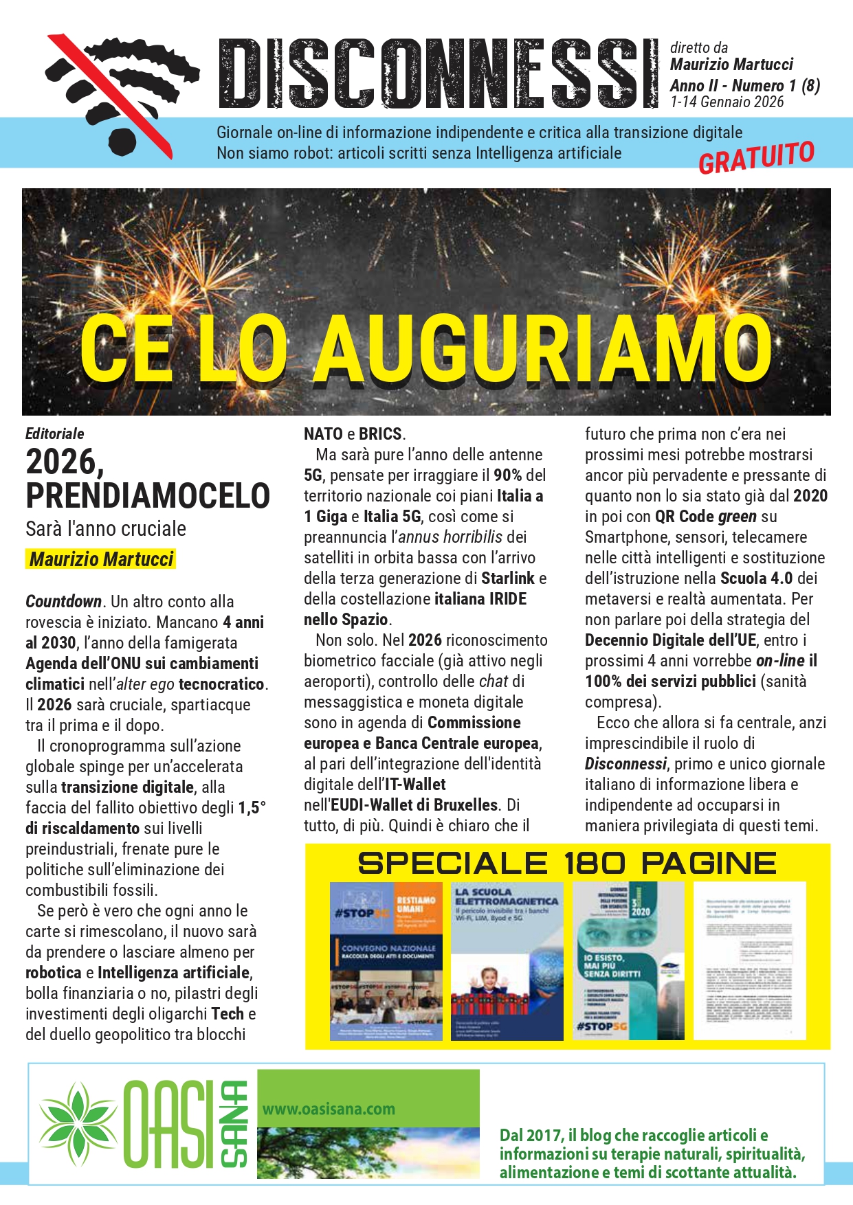 Disconnessi 1 Gennaio 2026 SPECIALE CAPODANNO